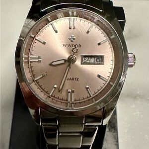 Gosasa Luxury Women's Stainless Steel Dress Quartz Wrist Watch for Women